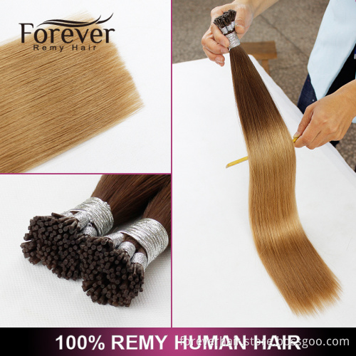 Forever high quality Full cutical cheap 8 to 30 inch 100 Brazilian remy human ombre i tip hair extension for cheap